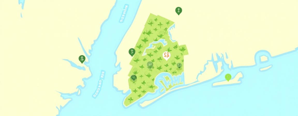 Illustration of New York City service area map